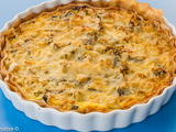 Quiche aux poireaux et au saumon