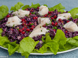 Salade de chou rouge au merlu