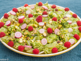 Salade de fenouil et courgette au pesto de fanes de radis