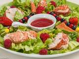 Salade de homard aux fruits rouges