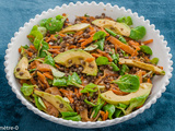 Salade de lentilles aux carottes et à l’avocat