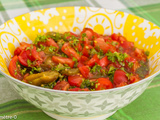 Salade de poivrons grillés et tomates (Maroc)