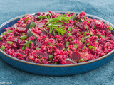 Salade de quinoa, betterave et courgette