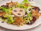 Salade de saison au foie gras