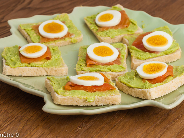 Oeufs mollets et avocats sur toasts