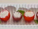 Tomates cerises farcie à la ricotta