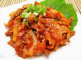 Cuisine coréenne, le Jaeyuk Bokkeum (제육볶음)