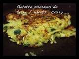 Galette pommes de terre / navets / curry