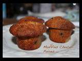 Muffins choco-poires