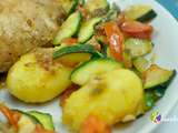 Poêlée de légumes pommes de terre courgette