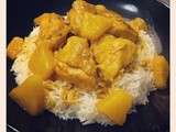 Poulet au curry et à l’ananas