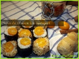 Makis de tapioca au lait d'amande et à la kumquat {vegan}