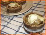 Tartelettes fromagères, oignons de Roscoff confits au cidre