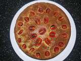 Gâteau tomate-mozza-poivron