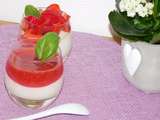Panna cotta- coulis de fraises