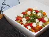 Salade de fèves et tomates cerises