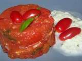Terrine de tomates au parme et au parmesan