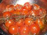 Tomates cerises à l'huile d'olives-thym-romarin