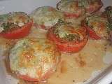 Tomates gratinées à la mozzarella
