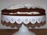 Victoria sponge cake au chocolat
