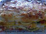 Lasagnes courgettes et saumon