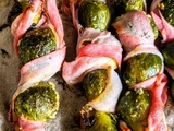 Brochettes de choux de Bruxelles (qui auraient pu être véggie mais non)