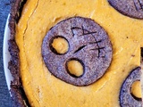 Crostata Halloween au chocolat avec courge butternut et ricotta