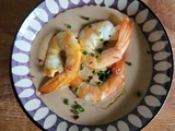 Entrée de fête : pannacotta à la bisque de homard et crevettes