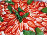 Gâteau tiramisu aux fraises et amaretti