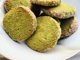 Palettes de farine d’épeautre au matcha