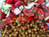 Salade de pois chiches épicés et légumes de Yotam Ottolenghi