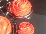 Cupcake chocolat / miel fraise framboise