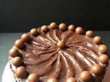 Layer cake au chocolat malté (maltesers)