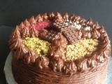 Layer cake tout chocolat