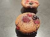 Muffins au nutella et aux fruits rouges