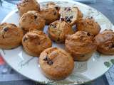 Muffins à la noix de coco et pépites de chocolat