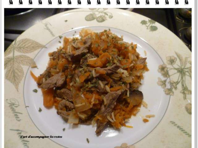 Recettes de Sauté de boeuf et Riz
