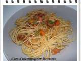 Spaghettis aux merguez