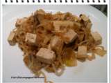 Tofu aux légumes sautés ww