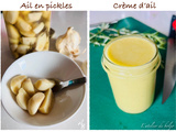 Ail en pickles (ail au vinaigre) et pâte ou crème d’ail ou comment conserver l’ail