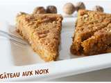 Gâteau aux noix (consistance brownie)