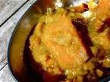 Patate douce et courge butternut au curry indien
