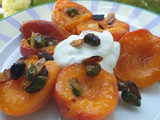 Abricots rôtis pistaches-amandes