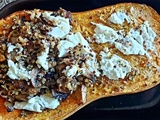 Butternut farcie quinoa-champignons