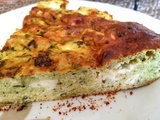 Frittata courgettes-fromage frais et ciboulette