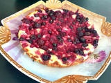 Gâteau au fromage blanc aux fruits rouges