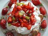 Pavlova fraises-kiwi