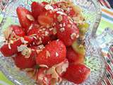 Salade fraises-kiwi au sirop de vanille