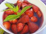 Soupe de fraises à l'hibiscus