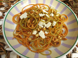 Spaghettis pesto-feta